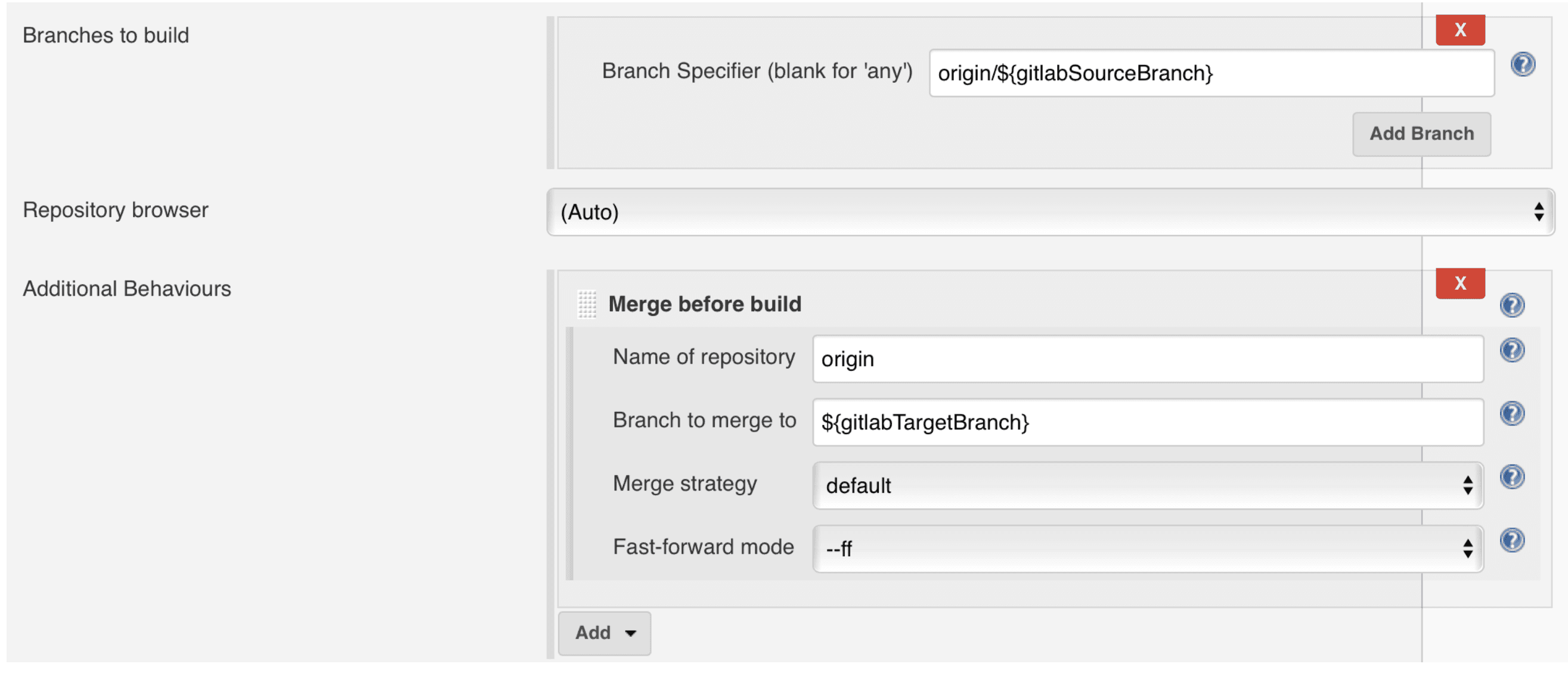 Setup continuous integration branches